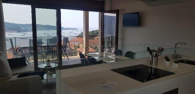 Mirador Ria De Aldan Apartamentos Exteriör bild